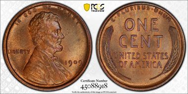 1909 1C Lincoln MS64BN