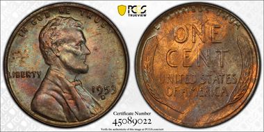 1953-D 1C MS64BN
