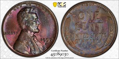 1957-D 1C MS63BN