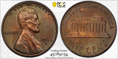 1960-D 1C Small Date MS65BN