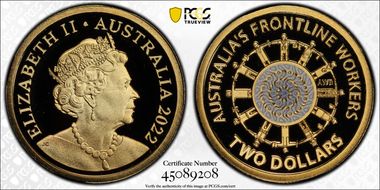 2022 $2 Frontline Workers PR70DCAM