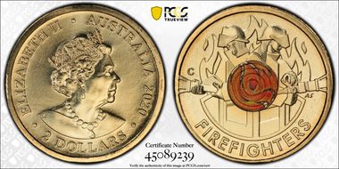 2020-C $2 Firefighters Colorized MS68