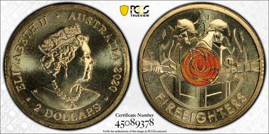 2020-C $2 Firefighters Colorized MS67