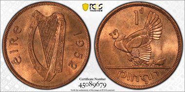 1952 1D MS64RB