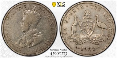 1932(m) Florin KM-27  Ag VF30