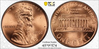 2000 1C "Cheerios" Cent MS66RD