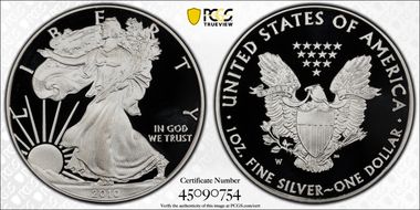 2010-W $1 Silver Eagle PR70DCAM