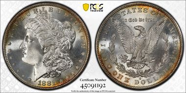 1881-S $1 MS68