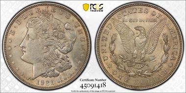1921 $1 Morgan N1