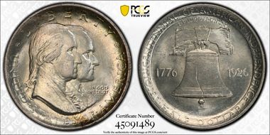 1926 50C Sesquicentennial MS65+