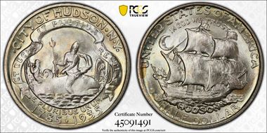 1935 50C Hudson MS66+ 