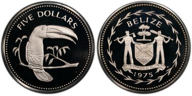 1975-FM $5 KM-44a Silver PR69DCAM