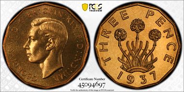 1937 3D S-4112 Nickel-Brass PR67