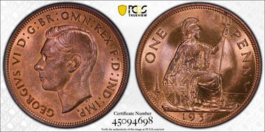1937 1D S-4114 MS66RB