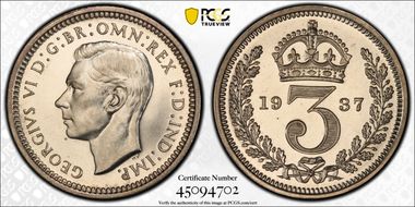 1937 3D S-4088 Crowned 3 PR67