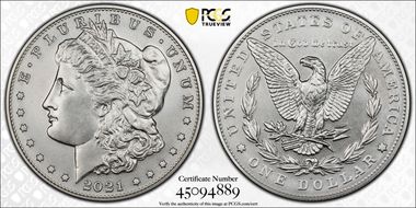 2021-S $1 Morgan Dollar 100th Anniversary MS69