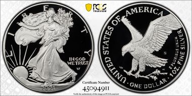 2021-S $1 Silver Eagle - Type 2 PR70DCAM