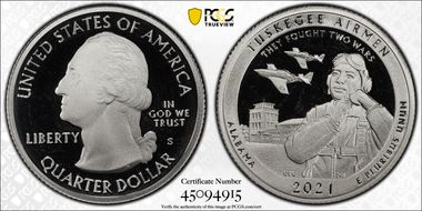 2021-S 25C Tuskegee Airmen NP PR69DCAM