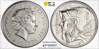 2003 £2 S-BF9 Britannia Ag MS68