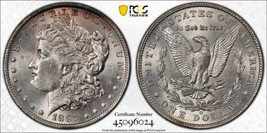 1887-O $1 AU58