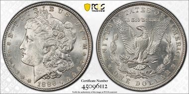 1886 $1 MS62