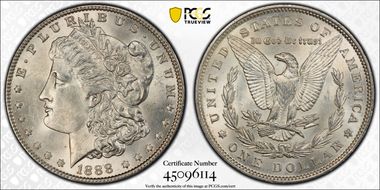 1888 $1 MS63