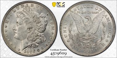 1878 7TF $1 Reverse of 1878 MS61