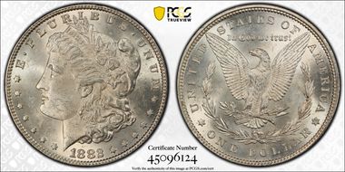 1882 $1 MS62