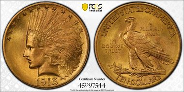 1913 $10 MS64