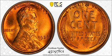 1936 1C Doubled Die Obverse, Type 1 MS64RD