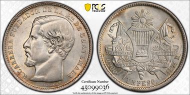 1871-R Peso MS62