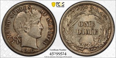1916 10C Barber AU58