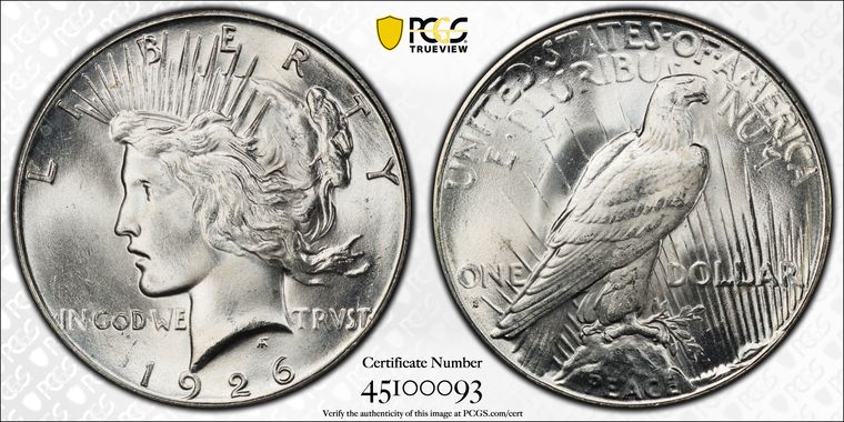 Cert 45100093 - Coin Image