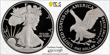 2022-W  $1 Silver Eagle Congratulations Set First Strike PR69DCAM