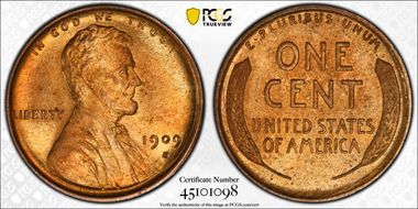 1909-S 1C Lincoln MS65RB