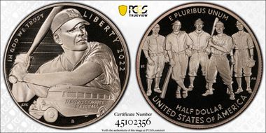 2022-S 50C Negro Leagues Baseball Official US Three-Coin PR Set First Strike PR69DCAM