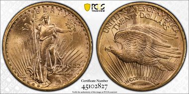 1922 $20 MS63
