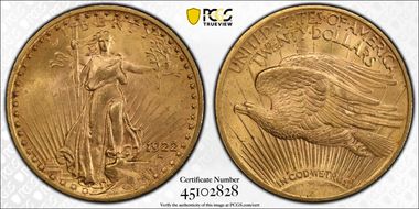 1922 $20 MS64