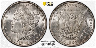 1896 $1 MS62
