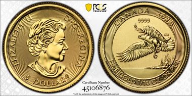 2020 $5 Bald Eagle Au MS69