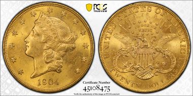 1904 $20 MS65