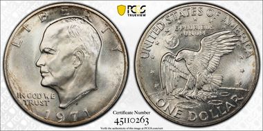 1971-S $1 Silver MS67