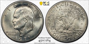 1971-S $1 Silver MS65