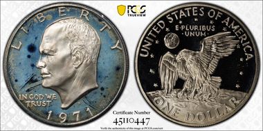 1971-S $1 Silver PR68DCAM