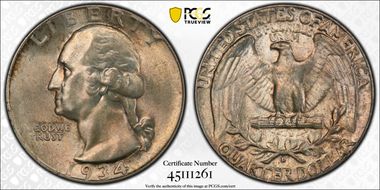 1934-D 25C Heavy Motto MS62