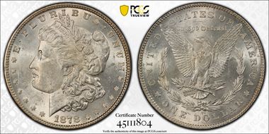 1878 7/8TF $1 Strong MS62