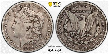1893-S $1 F15