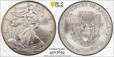 2000 $1 Millennium Set MS69