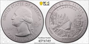 2019-P 25C Frank Church River of No Return NP 5 oz Silver SP70