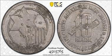 1943 10 Mk Lodz Ghetto Al N1